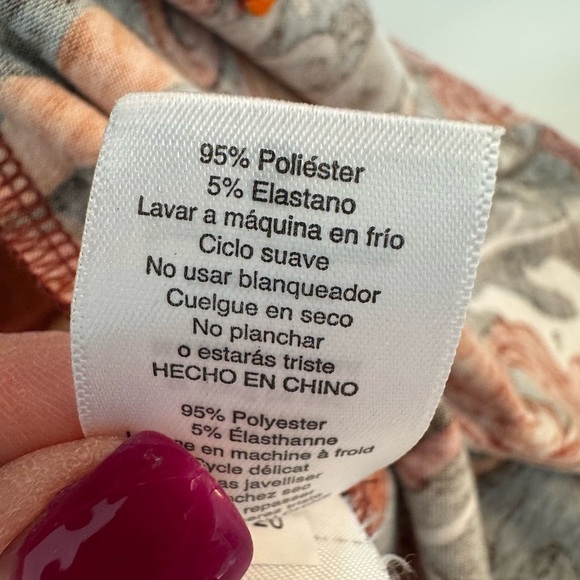 LuLaRoe Red and Black Long Sleeve Wrap Dress - Picture 6 of 7